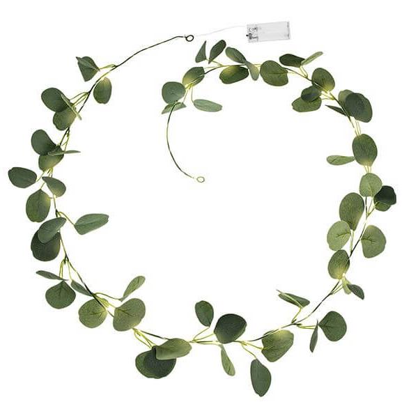 Eukalyptus-Girlande mit LED 2 m