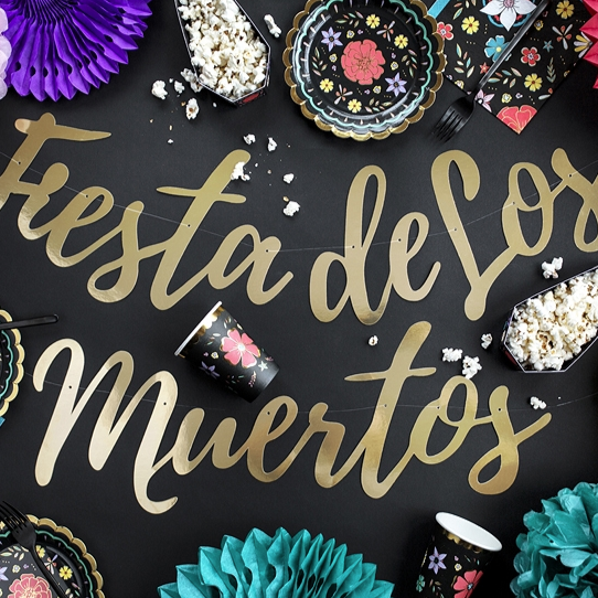 Servietten Schwarz Día de los Muertos 20 Stk. - DECORAMI