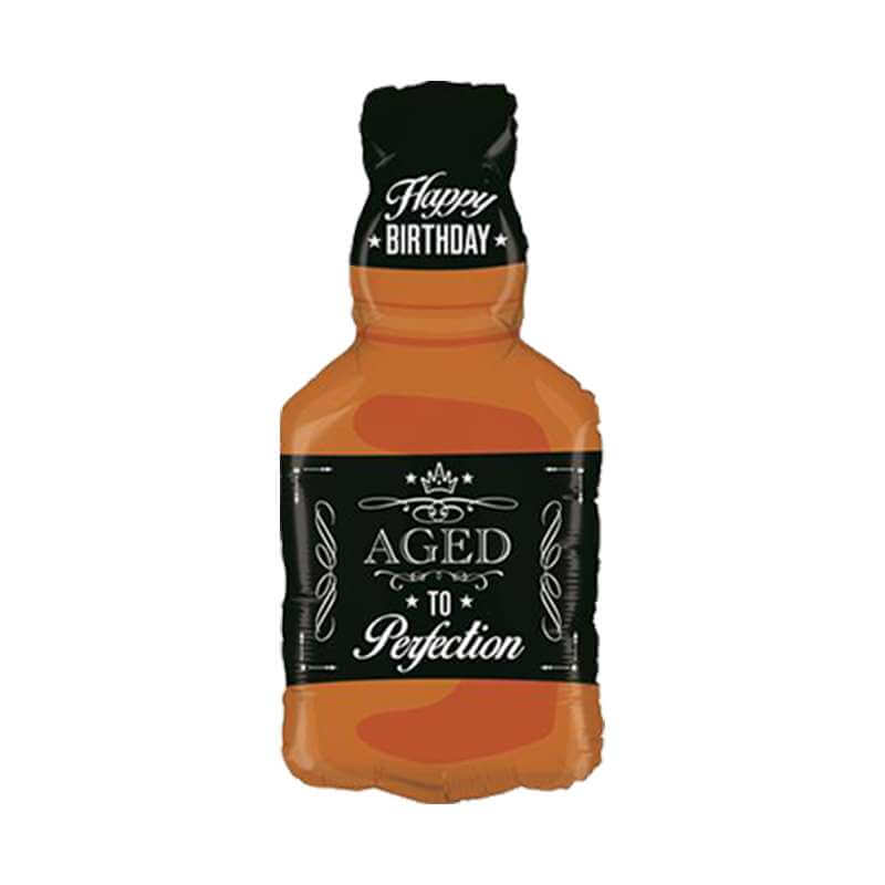 Folienballon Flasche "Aged To Perfection" - DECORAMI