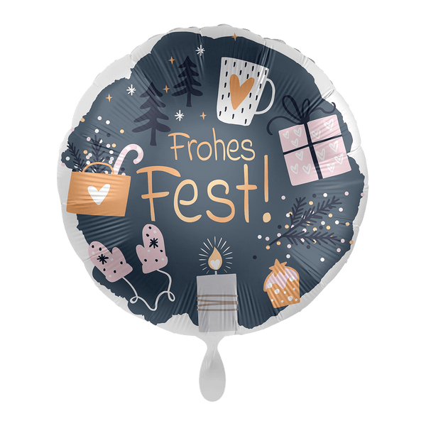 Folienballon "Frohes Fest!" - DECORAMI