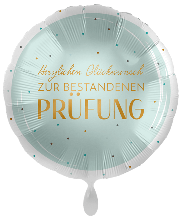 Folienballon "Herzlichen Glückwunsch zur bestandenen Prüfung" - DECORAMI
