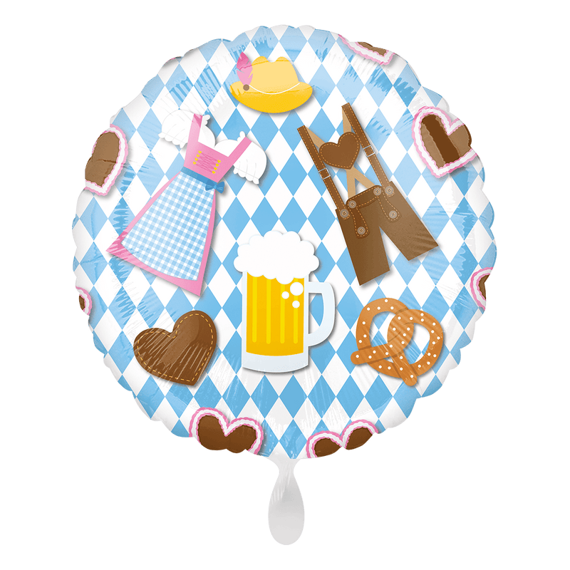 Rund-Folienballon Oktoberfest Mix - DECORAMI