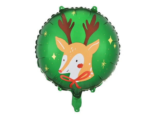 Rund-Folienballon Rentier - DECORAMI