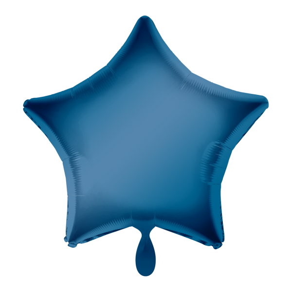 Stern-Folienballon Blau - DECORAMI