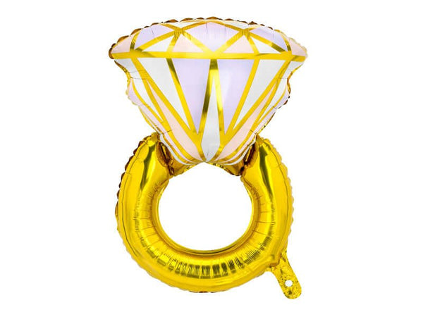 Folienballon Hochzeit Ring Gold - DECORAMI