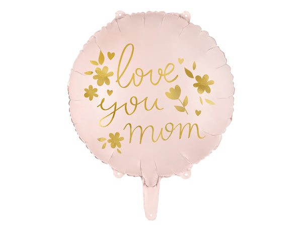 Rund-Folienballon "Love you mom" - DECORAMI