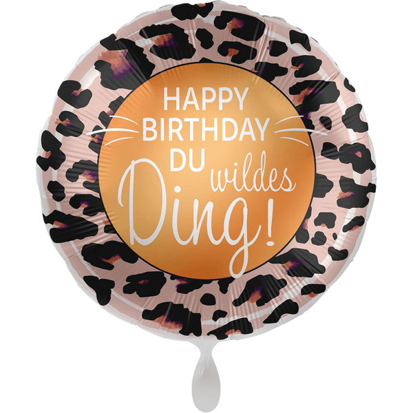 Geburtstagsballon "Happy Birthday Du wildes Ding" - DECORAMI