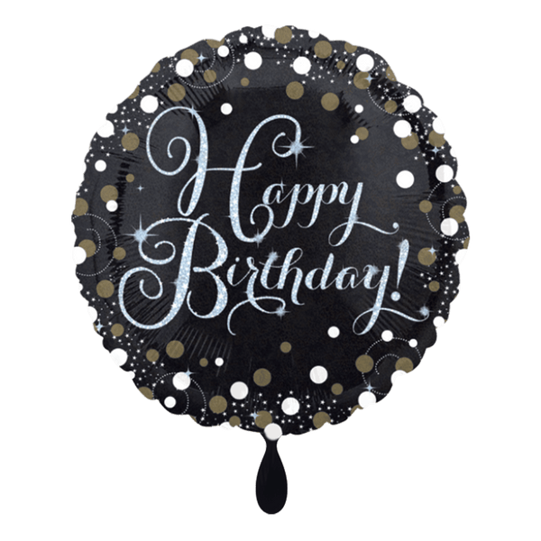Geburtstagsballon "Happy Birthday" Sparkling - DECORAMI