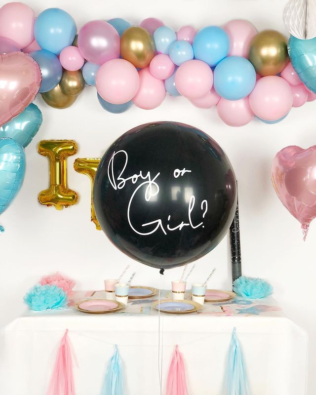 XXL Ballon Gender Reveal "Boy or Girl?" - It's a Girl - DECORAMI