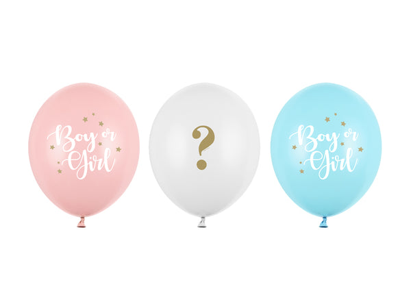 Luftballon Ø 30cm Gender Reveal 10 Stk. - DECORAMI