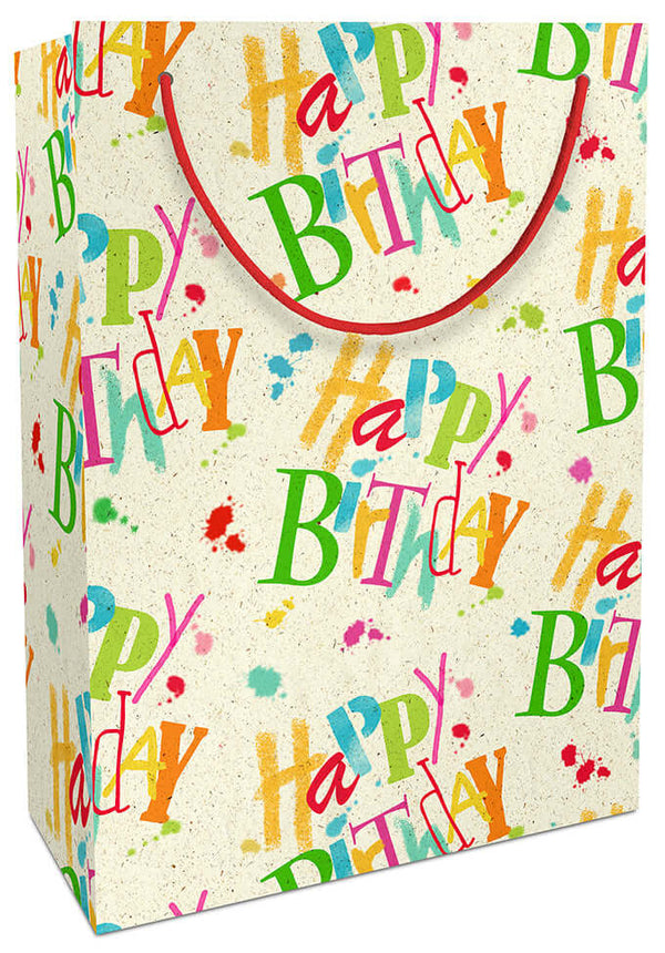Geschenktüten "Happy Birthday" Bunt