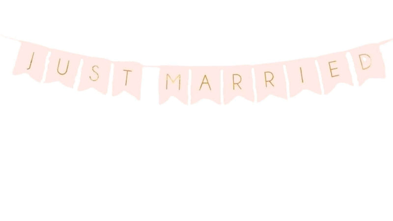 Girlande "Just Married" Rosa - DECORAMI