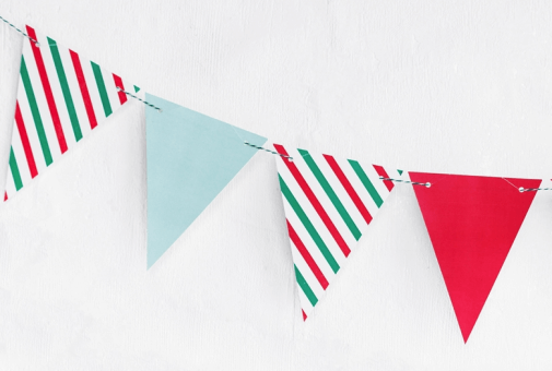 Girlande Wimpel Christmas - DECORAMI