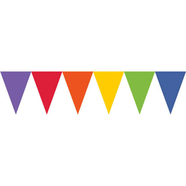 Girlande Wimpel Regenbogen - DECORAMI