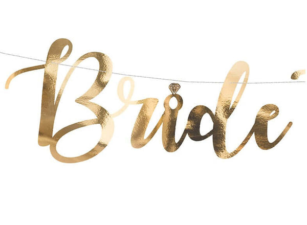 Girlande "Bride To Be" Gold - DECORAMI
