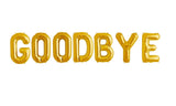 Ballonschriftzug "Goodbye" Gold - DECORAMI