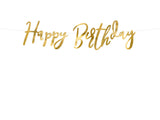 Girlande "Happy Birthday" Gold - DECORAMI