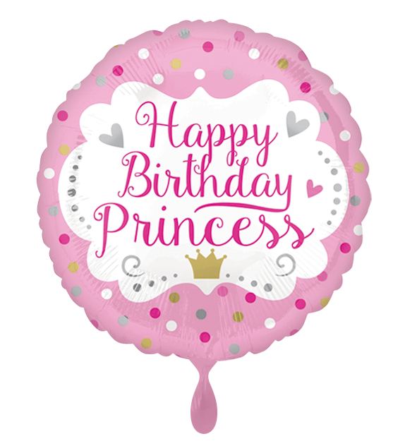 Geburtstagsballon "Happy Birthday Princess" - DECORAMI