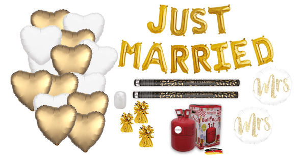 Hochzeitsset XXL Gold Mrs. & Mrs. - DECORAMI