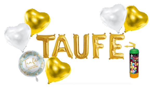 Ballon-Set Taufe Gold - DECORAMI