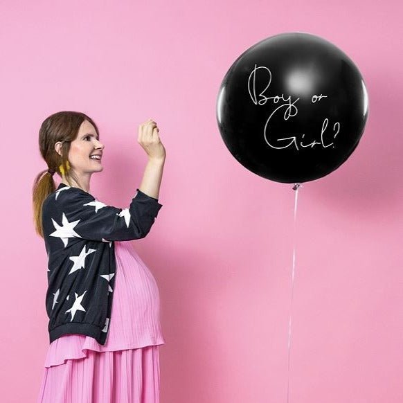 XXL Ballon Gender Reveal mit Helium "Boy or Girl?" - It's a Girl! - DECORAMI