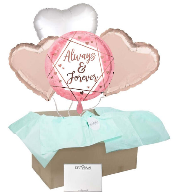 Heliumballon-Geschenk "Always & Forever" - DECORAMI