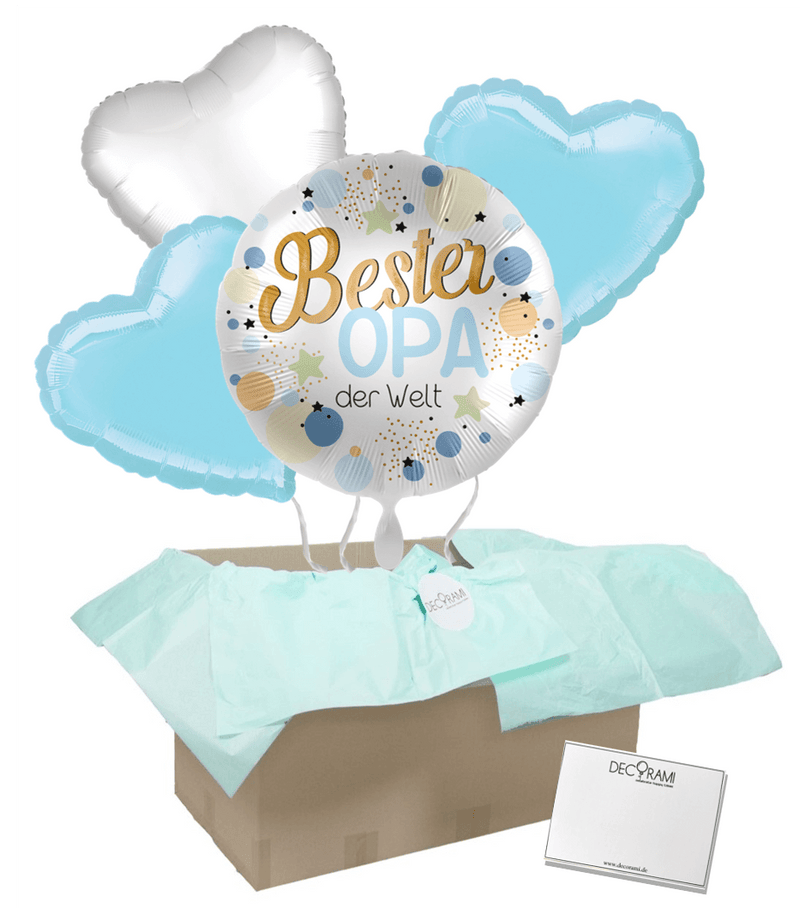 Heliumballon-Geschenk "Bester Opa" - DECORAMI