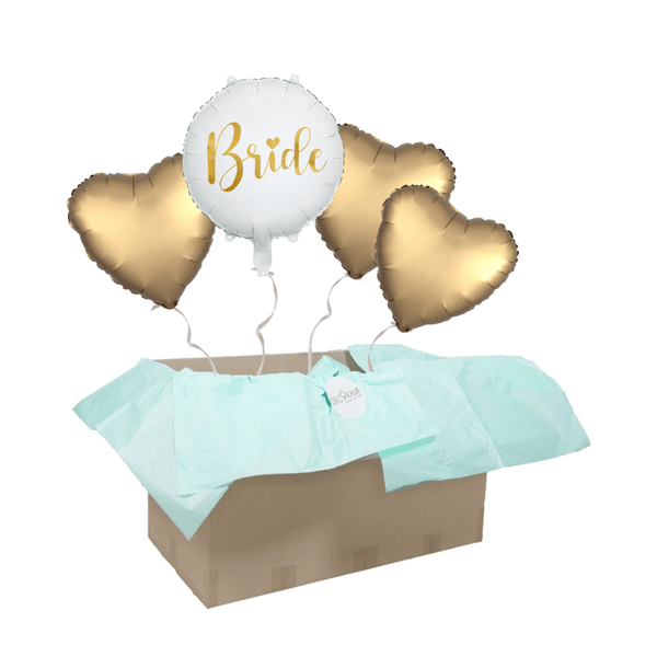 Heliumballon-Geschenk "Bride" Gold - DECORAMI