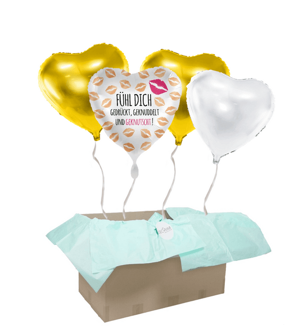 Heliumballon-Geschenk "Fühl dich gedrückt" - DECORAMI