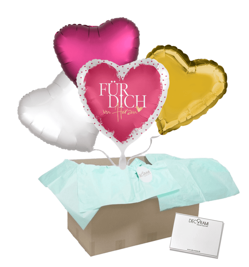 Heliumballon-Geschenk "Für Dich von Herzen" - DECORAMI