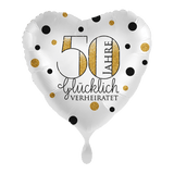 Heliumballon-Geschenk Goldhochzeit - DECORAMI