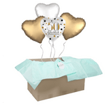 Heliumballon-Geschenk Goldhochzeit - DECORAMI