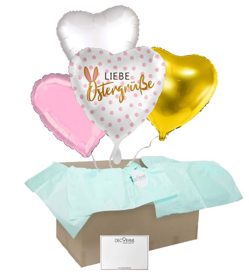 Heliumballon-Geschenk "Liebe Ostergrüße" - DECORAMI