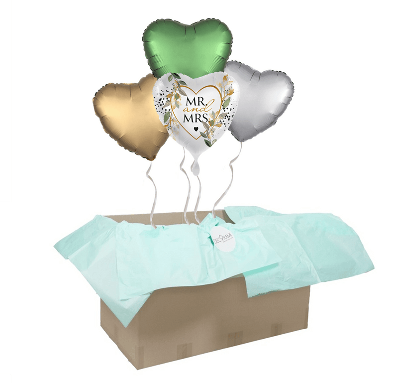 Heliumballon-Geschenk "Mr. & Mrs." - DECORAMI
