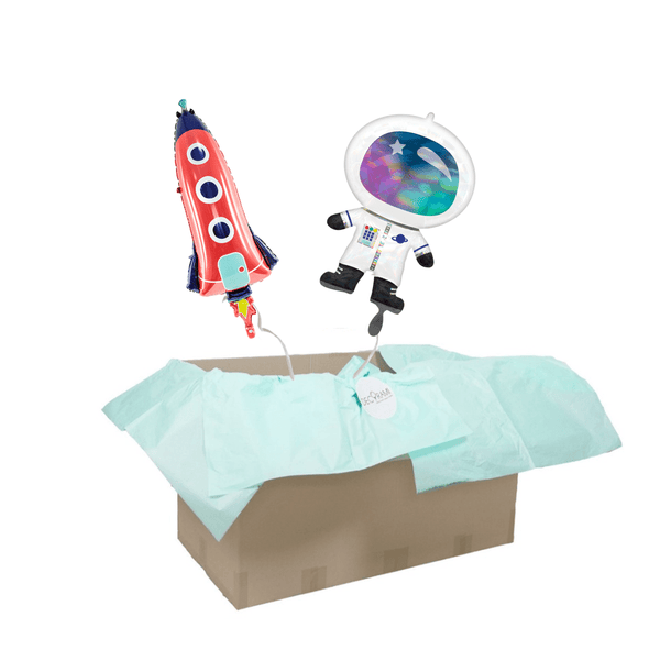 Heliumballon-Geschenk Rakete und Astronaut - DECORAMI