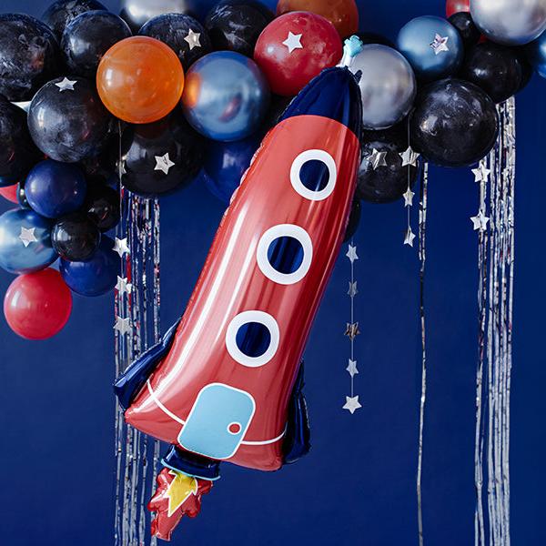 Heliumballon-Geschenk Rakete und Astronaut - DECORAMI