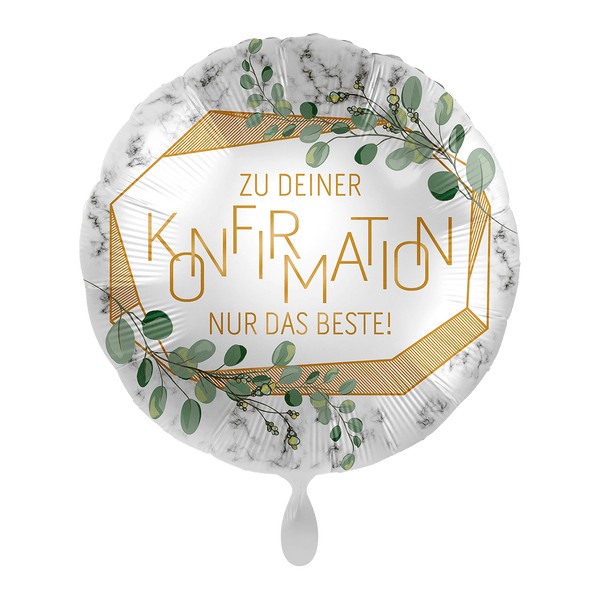 Heliumballon-Geschenk "Zu deiner Konfirmation nur das Beste" - DECORAMI