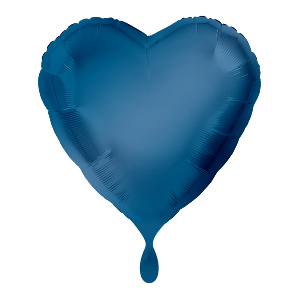 Herzballon Blau - DECORAMI