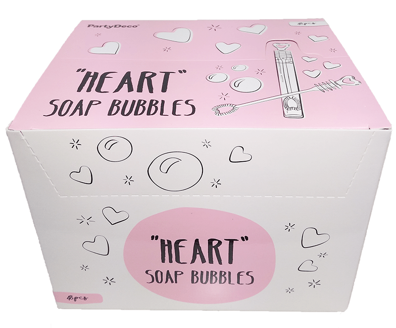 Hochzeit Seifenblasen "Heart Bubbles" 48 Stk. - DECORAMI