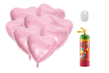 Herzballonset - 8 Herzen zum selbst Befüllen Rosa - DECORAMI