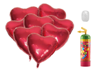 Herzballonset - 8 Herzen zum selbst Befüllen Rot - DECORAMI