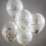 Konfetti-Ballons Ø 30 cm "Eid Mubarak" 5 Stk. - DECORAMI