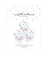 Konfetti-Ballons Ø 30cm Bunt 6 Stk. - DECORAMI