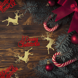 Konfetti Rentiere Gold - DECORAMI