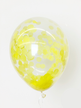 Konfetti-Ballon Ø 30 cm Gelb 1 Stk. - DECORAMI