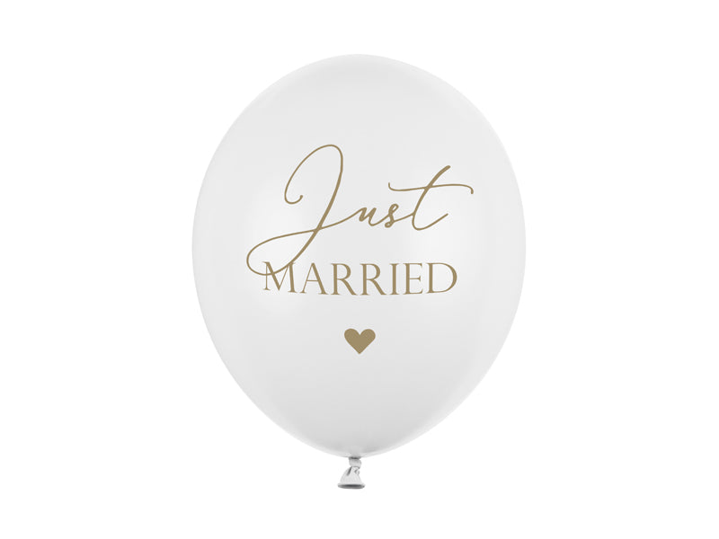 Latexballons "Just Married" 10 Stk. - DECORAMI