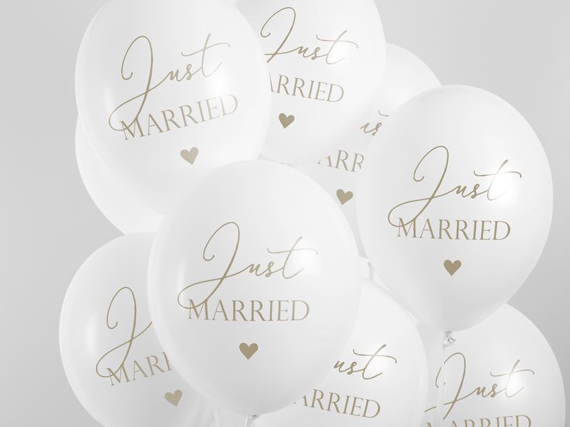 Latexballons "Just Married" 10 Stk. - DECORAMI