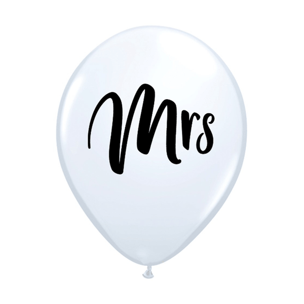 Luftballon Ø 30cm "Mrs." 6 Stk. - DECORAMI 