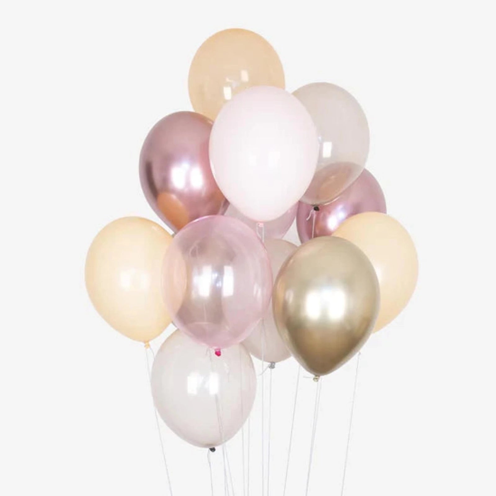 Latex-Luftballons Rosa Gingham Zum 1. Geburtstag – 30 Cm, 5er Pack, Mit Konfetti-Muster