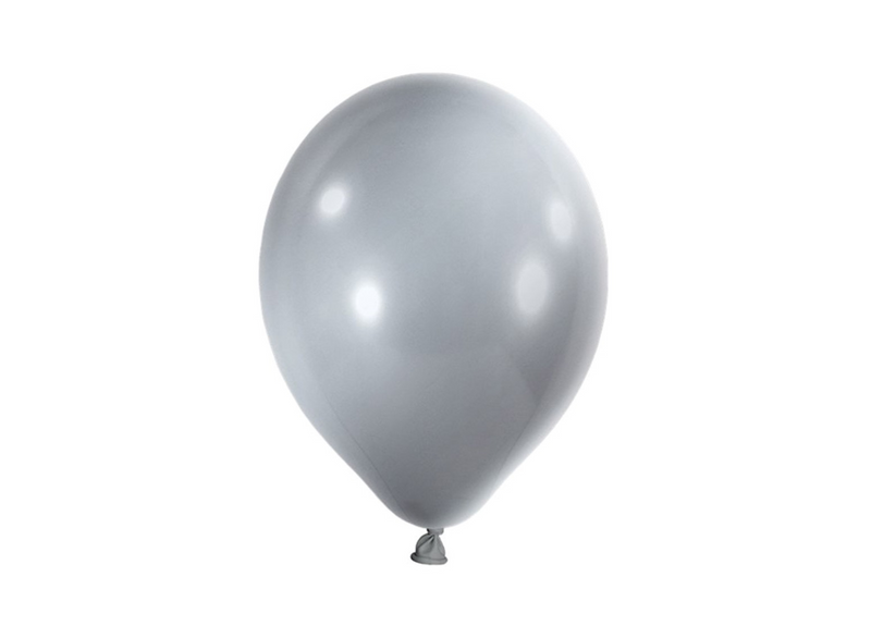 Luftballon Ø 30cm Pearl Silber 50 Stk. - DECORAMI